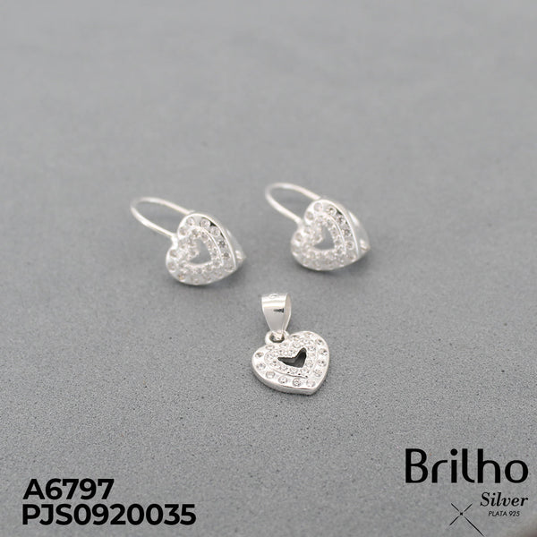 A6797 JUEGO CORAZON MICROCIRCON