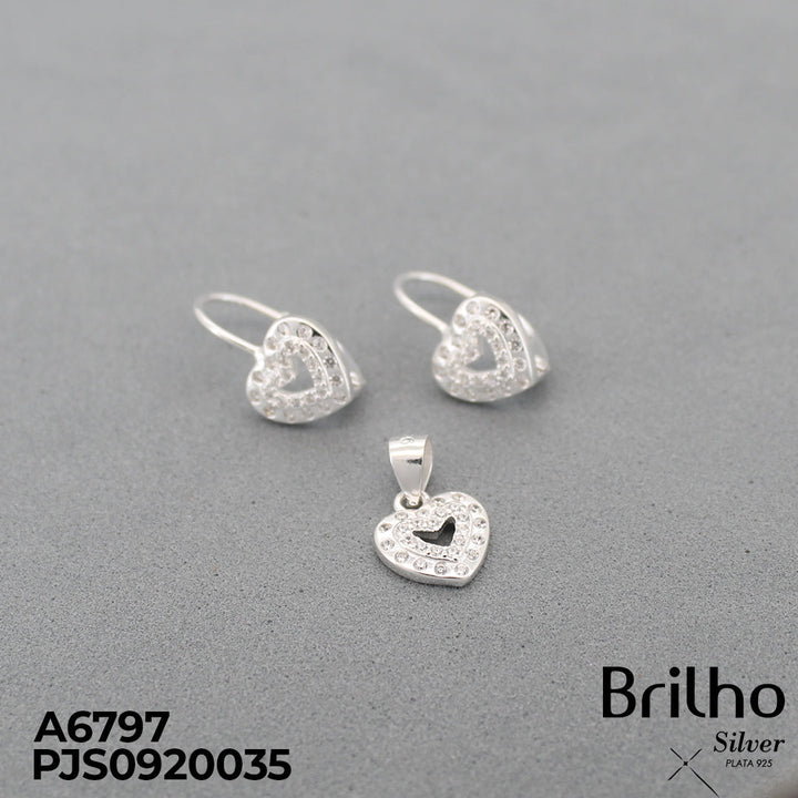 A6797 JUEGO CORAZON MICROCIRCON