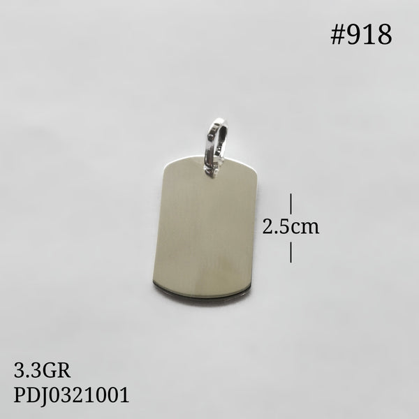 CDJ0918 DIJE PLACA DIAMANTADO