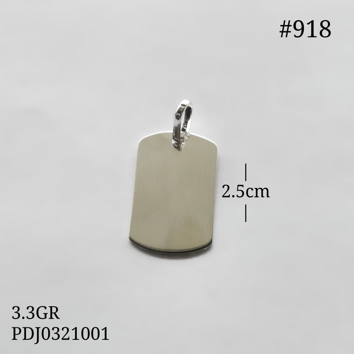 CDJ0918 DIJE PLACA DIAMANTADO