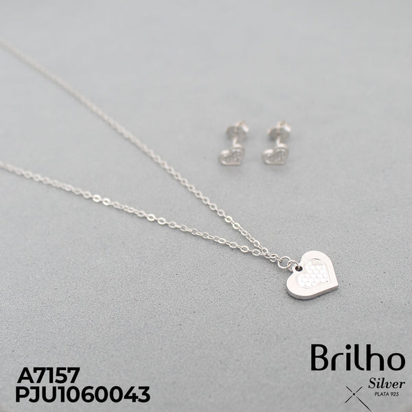 T31N335 JUEGO CORAZON CON MINI LENTEJUELA RODIO