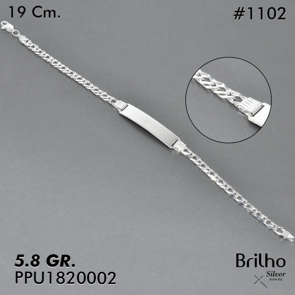 CPU1102 PULSERA PLACA  19CM