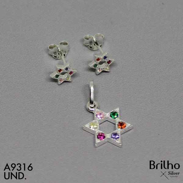 T1N136 JUEGO  ESTRELLA MICROCIRCON