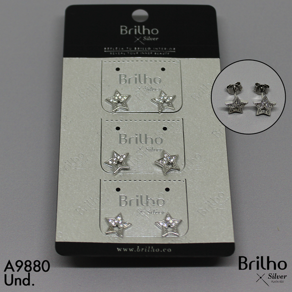 T3N248 TOPO ESTRELLA MICROCIRCON RODIO