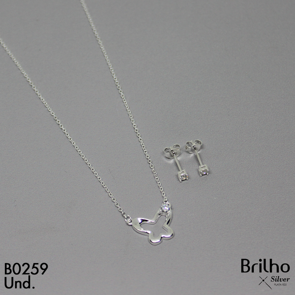 T6N40 JUEGO MARIPOSA CON CIRCON