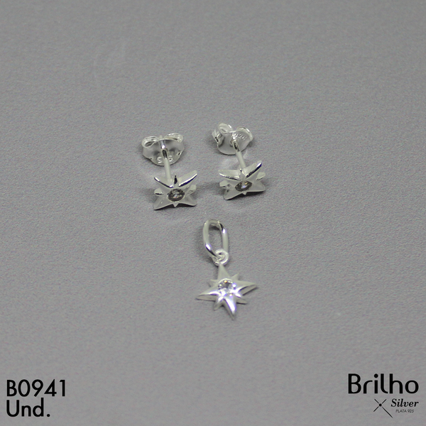 T1N253 JUEGO  ESTRELLA CON CIRCON