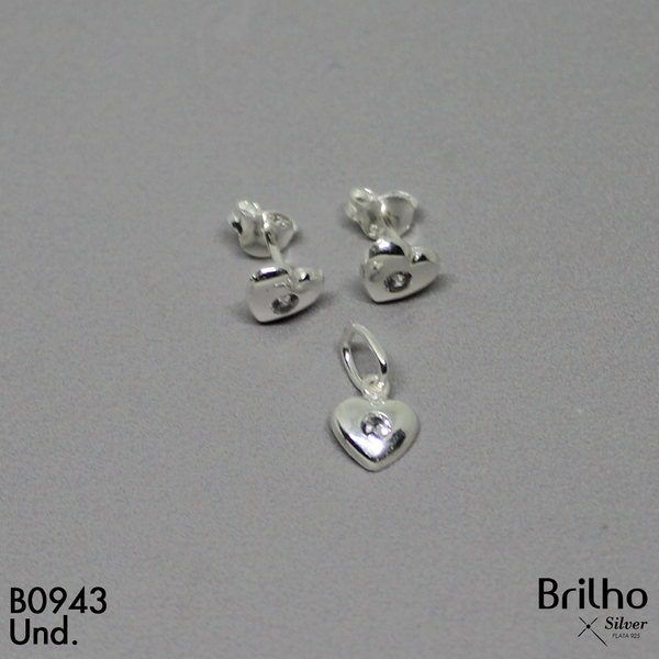 T1N258 JUEGO  CORAZON CON CIRCON