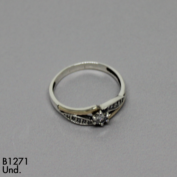 CAN1734 ANILLO SOLITARIO ORO PLATA