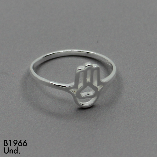 B1966 ANILLO MANO HAMSA  CORAZON