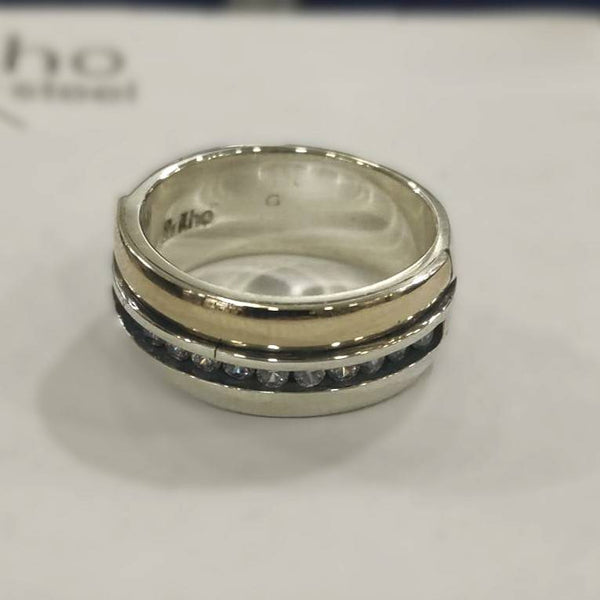 CAN1022 ARGOLLA ENVEJECIDA CON CIRCONES TALLA 13