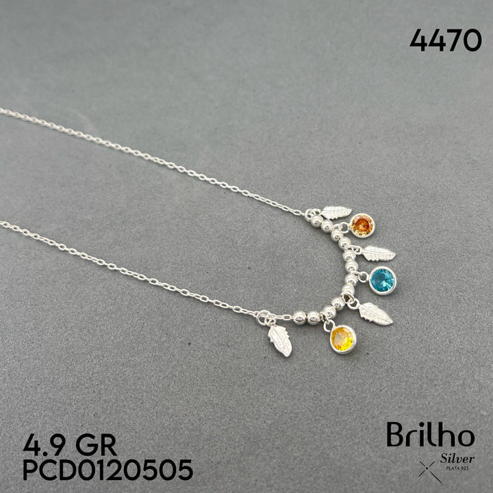 A6073 CADENA CIRCONES Y PLUMAS