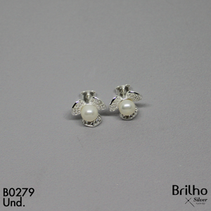 T10N024 TOPO FLOR CON PERLA